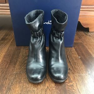 Splendid Rebecca Leather Cinched Booties Size 8